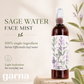 Sage Water Face Mist Spray 250 mL (8.4 fl oz) – Herbal Hydrosol for Face & Hair, Lightweight Daily Mist