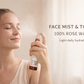 Rose Water Face Mist Spray 250 mL (8.4 fl oz) – Hydrosol Facial Toner for Skin & Hair, Single-Ingredient Rosa Damascena Flower Water, Gentle Daily Skincare