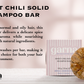 Garna Sweet Chili Solid Shampoo Bar - 100g/3.5 oz, Normal & Oily Hair, 50+ Washes