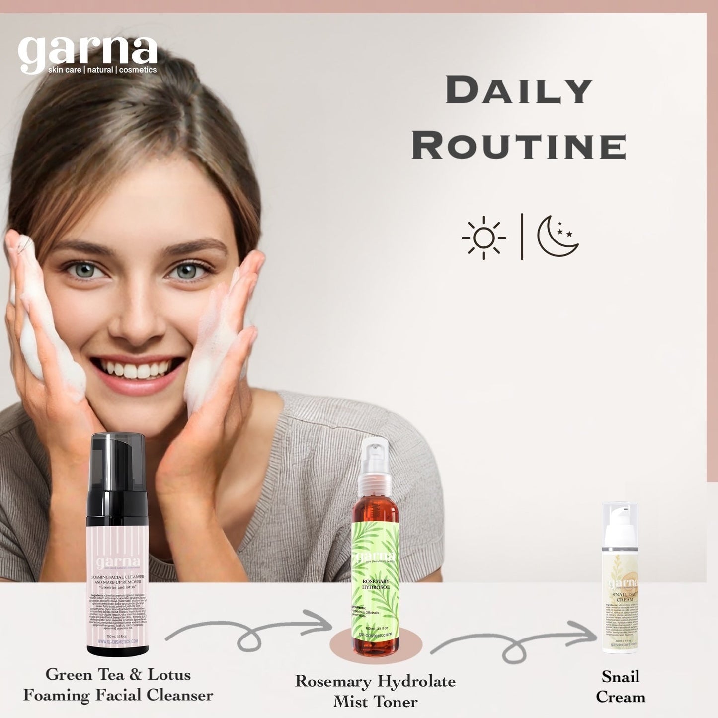 Snail Night Face Cream by Garna – Rich Evening Moisturizer