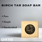 Birch Tar Soap Bar by Garna, handmade bar soap – smoky, woodsy scent, photo 2