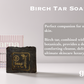 Garna Birch Tar Soap Bar 3.5 oz: Plant-based Cleanser for Normal to Oily Skin