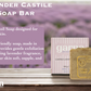 Garna Lavender Castile Soap Bar 3.5 oz: Handcrafted Pure Gentle Exfoliation & Nourishment