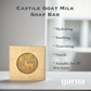 Garna Castile Goat Milk Soap Bar 3.5 oz: Men’s and Women’s Soap, Sulfate-Free Body Cleanser