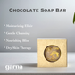 Garna Chocolate Scented Soap Bar 3.5 oz Moisturizing and Gentle Formula