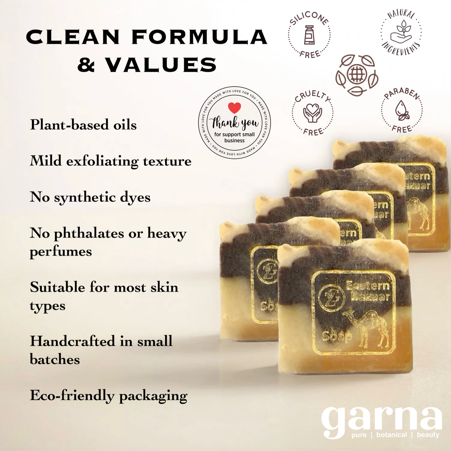 Exfoliating Soap by Garna (500g), handmade soap – warm spiced scent, photo 5
