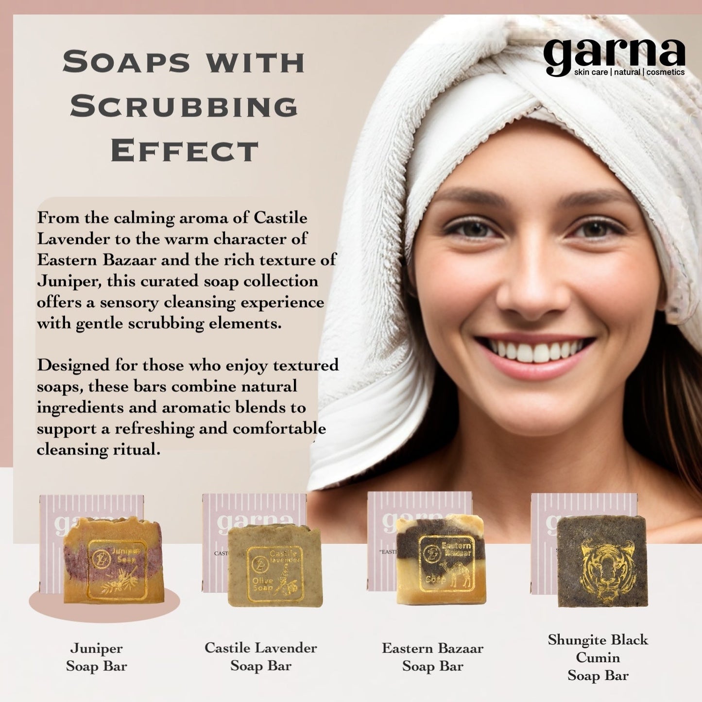 Juniper Scrubby Soap Bar by Garna, handmade bar soap – fresh juniper scent, photo 5