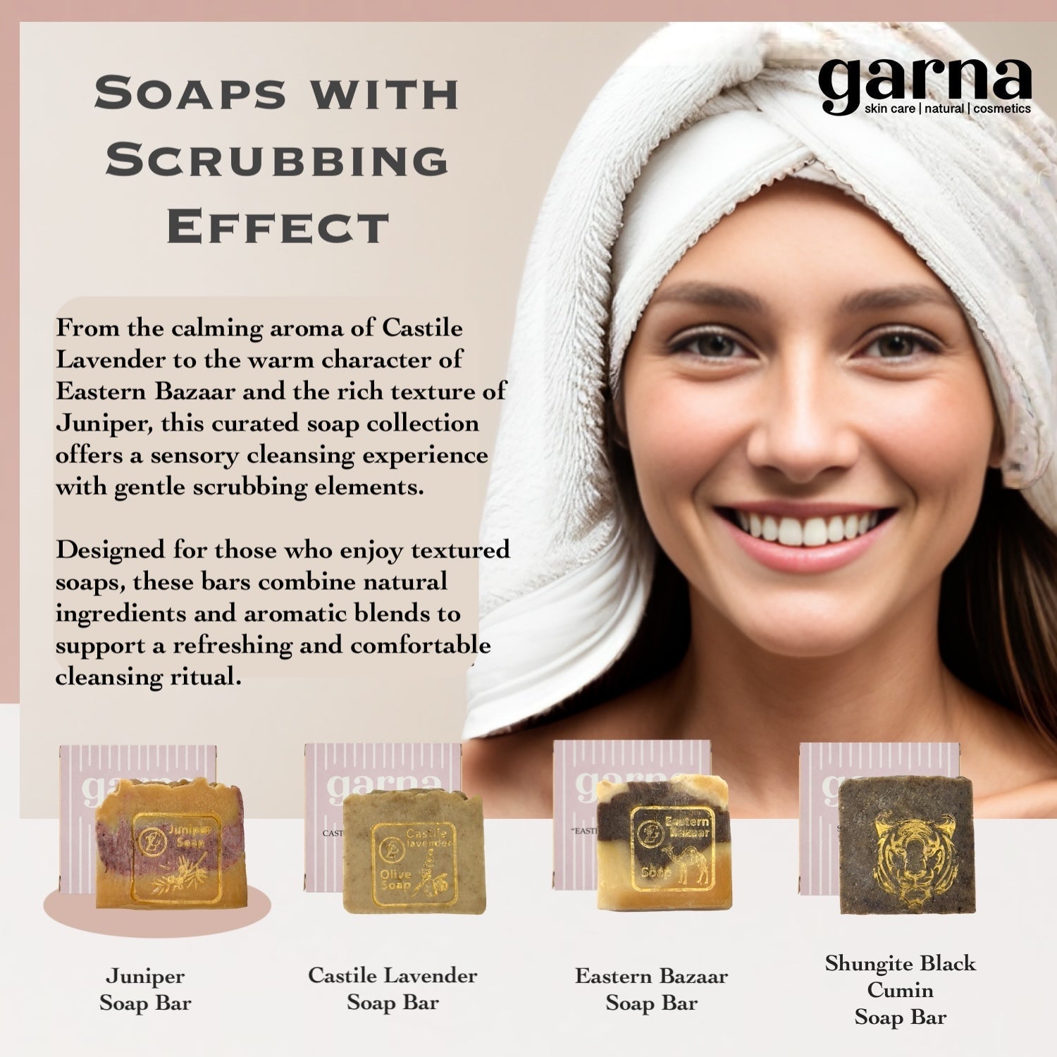 Juniper Scrubby Soap Bar by Garna, handmade bar soap – fresh juniper scent, photo 5