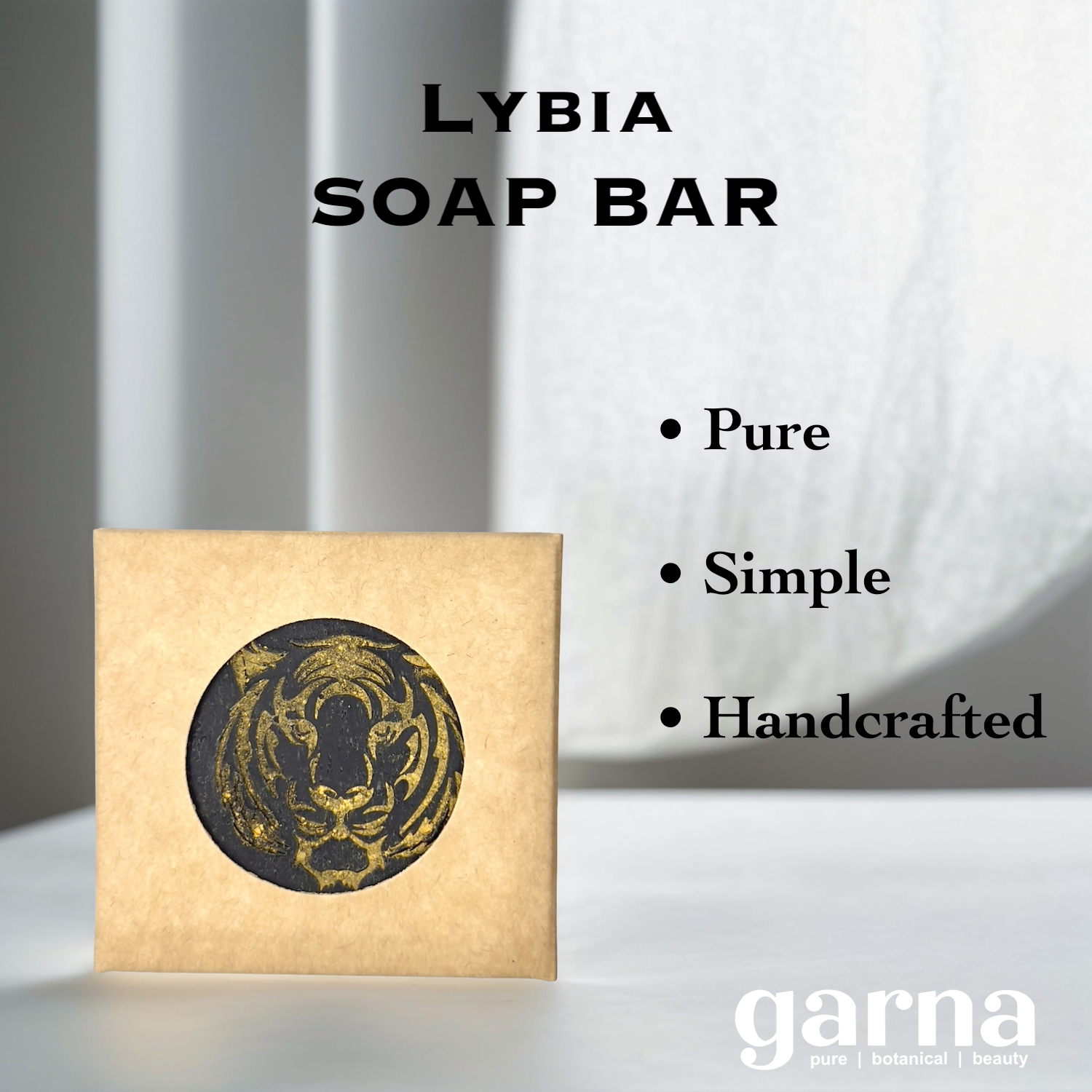 Charcoal Soap Bar by Garna, handmade bar soap – clean, fresh scent, photo 2