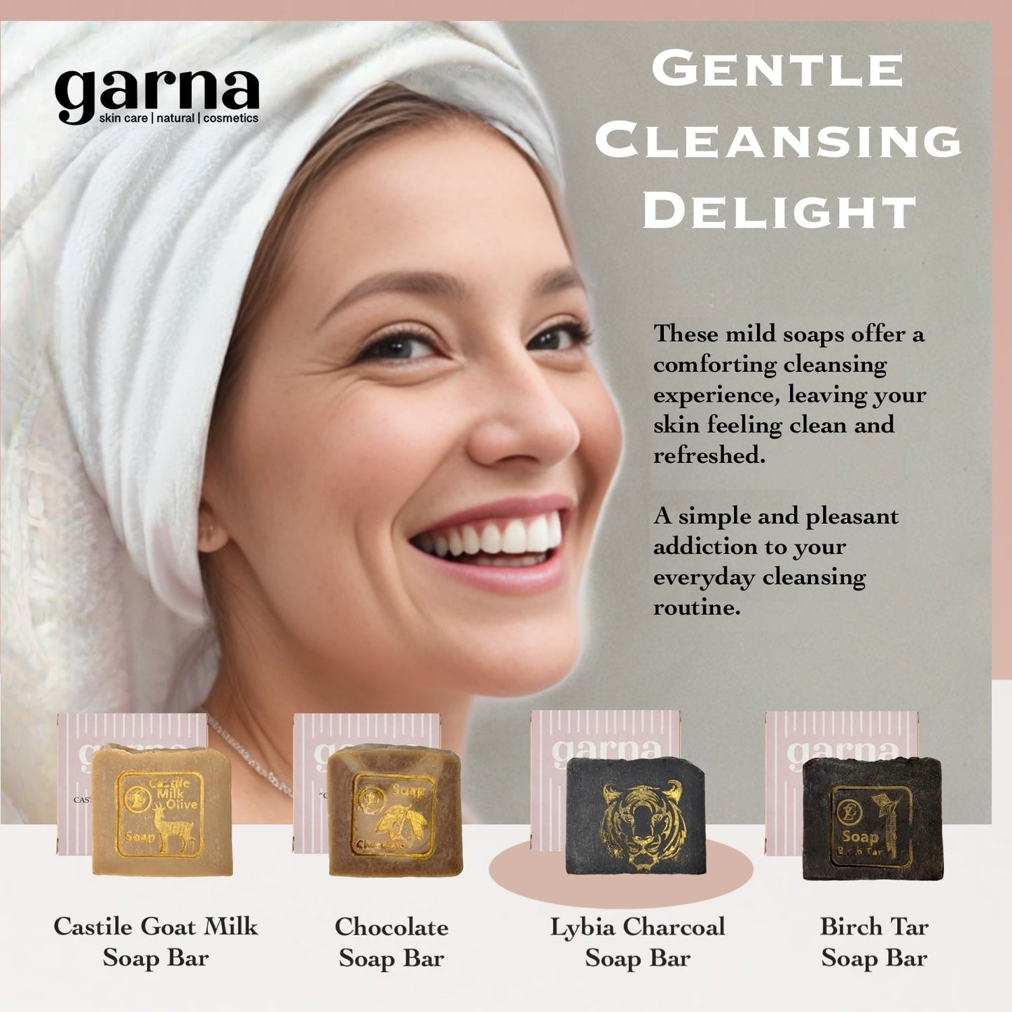 Charcoal Soap Bar by Garna, handmade bar soap – clean, fresh scent, photo 6