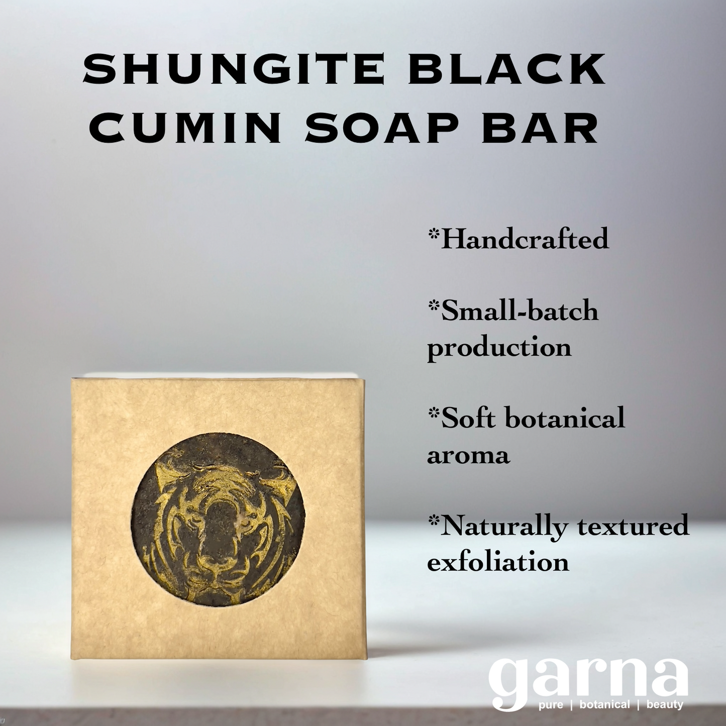 Black Cumin Soap Bar by Garna, handmade bar soap – warm, earthy scent, photo 2