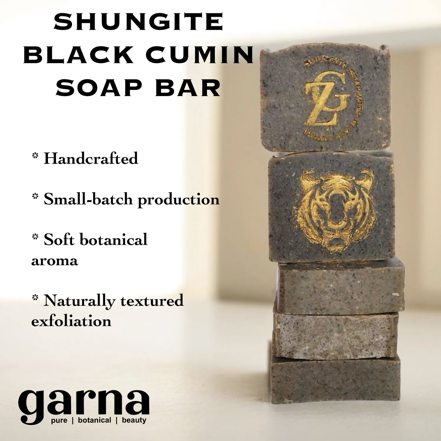 Black Cumin Soap by Garna (500g), handmade soap – warm, earthy scent, photo 2