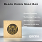 Garna Shungite with Black Cumin Soap Bar 3.5 oz: Exfoliating Scrub with Black Seed Oil