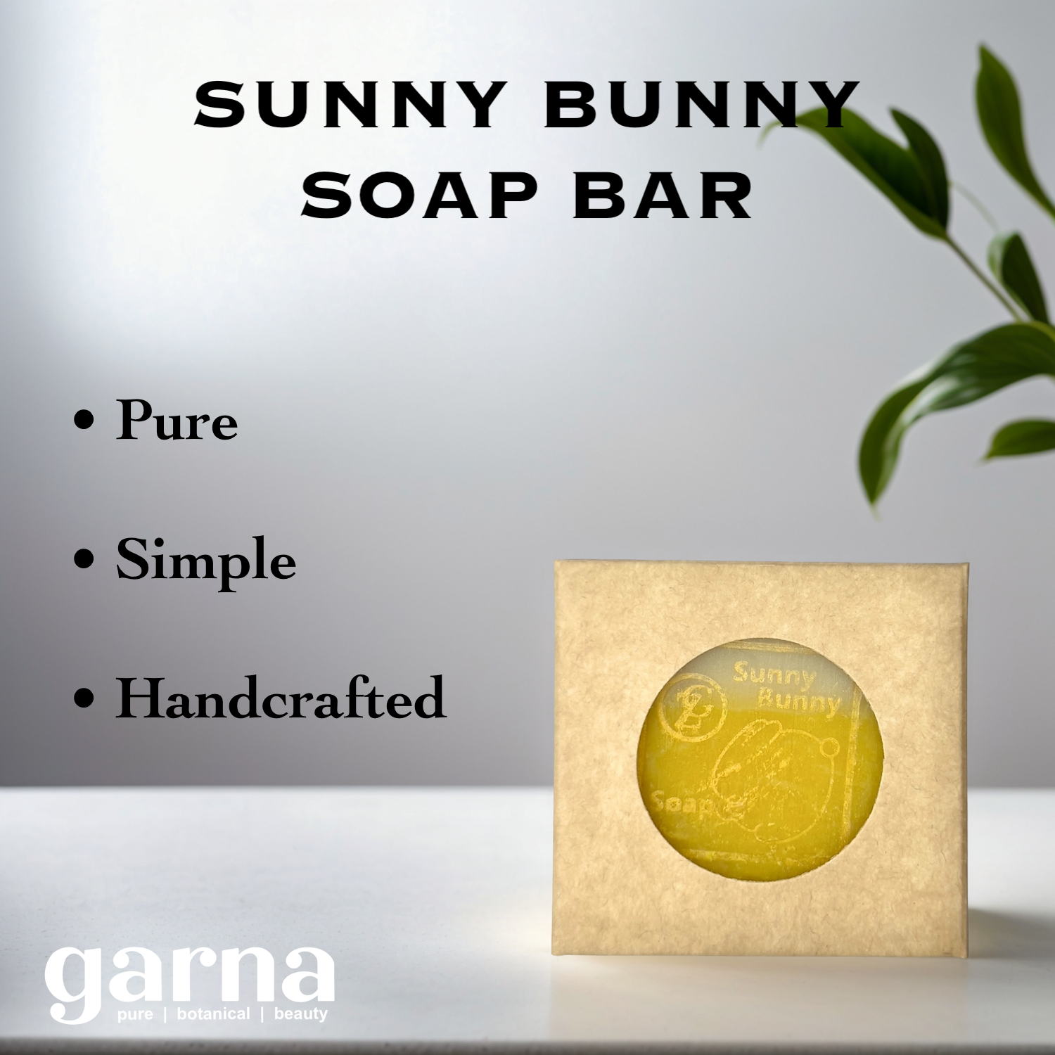 Kids Soap Bar by Garna, handmade bar soap – soft, cheerful Sunny Bunny scent, photo 2