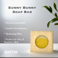 Garna Sunny Bunny Bar Soap 3.5 oz: Gentle Kids Bar Soap with Tangerine & Woody Scent, Ideal for Dry & Sensitive Skin, with Premium Essential Oils